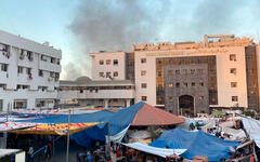 Salvaje ataque del régimen israelí contra el Hospital Al-Shifa de Gaza