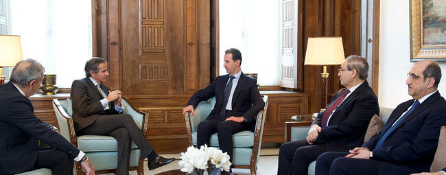 Presidente Asad recibe a titular de OIEA