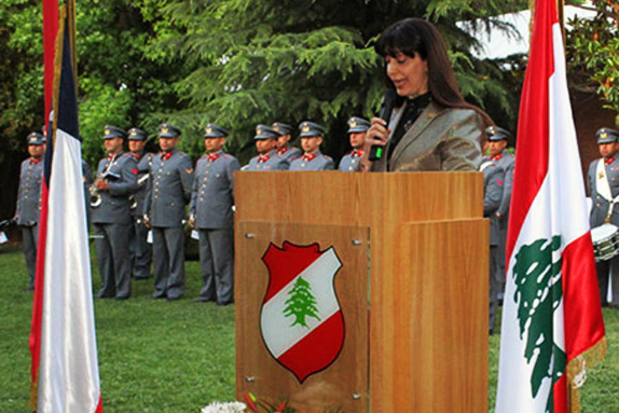 Diplomática de El Líbano en Chile, Brigitte Al Ogeid