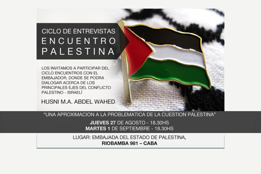 Ciclo “Encuentro Palestina” en la embajada