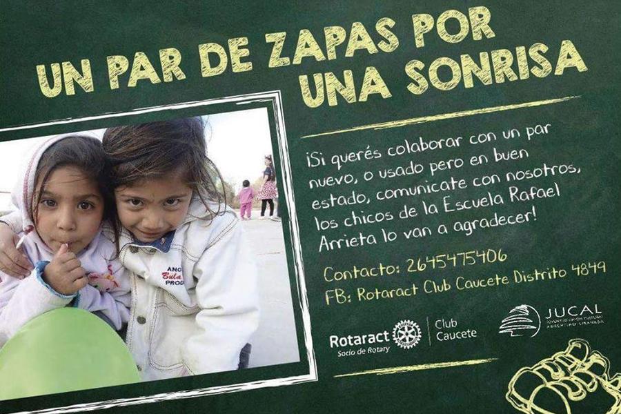 Colecta solidaria de zapatillas