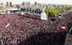 Manifestación en Bagdad, Julio 15, 2016 (Foto Reuters).