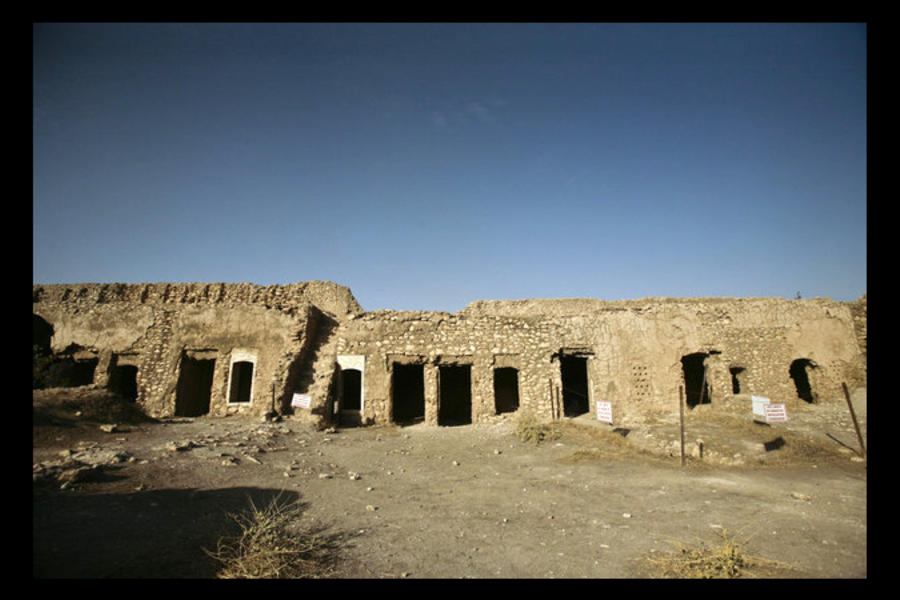 Monasterio de San Elías antes de la destrucción. (Foto AP)