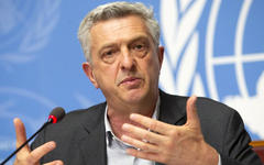 Filippo Grandi, líder de ACNUR. Foto: EPA.