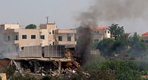 Un incendio después de un ataque aéreo israelí en Jennata, al este de la ciudad de Tiro, en el sur del Líbano. FOTO: AFP