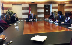 Reunión del Ministro de Educación del Líbano, Marwan Hamadeh  (Imagen ANN)