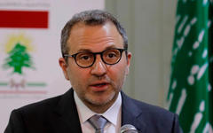 Gebran Bassil, sancionado por el Tesoro de Estados Unidos el 6 de noviembre de 2020. Foto: AFP,