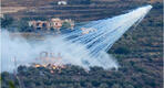 Ejercito israelí bombardeando con fósforo blanco en territorio libanés (Foto: Anadolu)