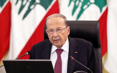 Michel Aoun, presidente libanés. Foto: Reuters.