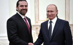 Putin recibió a Hariri en el Kremlin