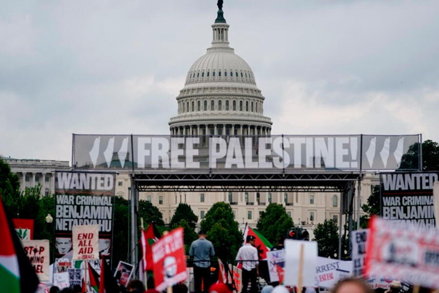 EEUU: Más de 200 manifestantes detenidos en el Capitolio antes del discurso de Netanyahu