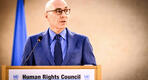 El Alto Comisionado de las Naciones Unidas para los Derechos Humanos, Volker Türk, pronuncia un discurso en el Consejo de Derechos Humanos | Ginebra, febrero 26, 2024. (Foto: Gabriel Monnet / AFP)