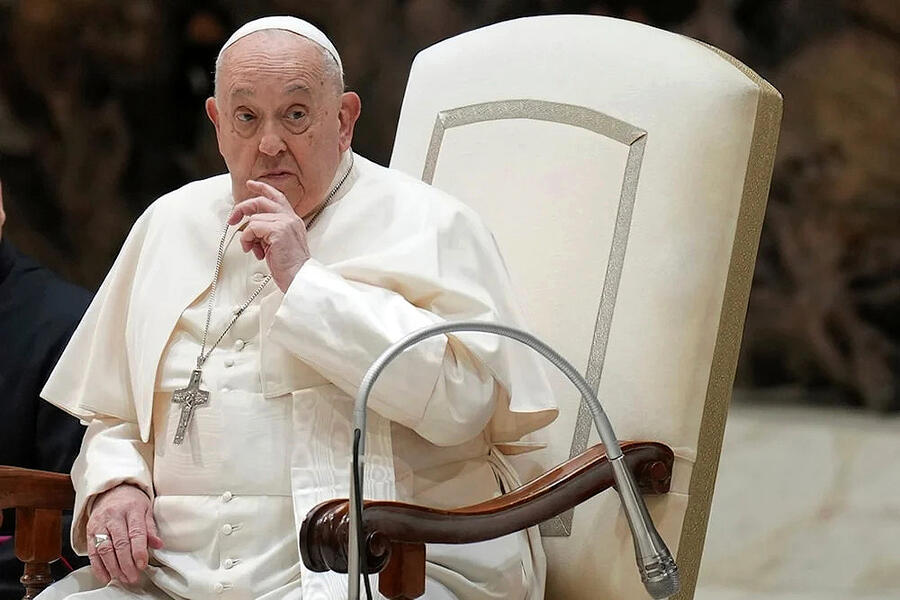 El Papa asiste a su audiencia general semanal en el Aula Paulo VI | Vaticano, Enero 8, 2025 (Foto: AP)