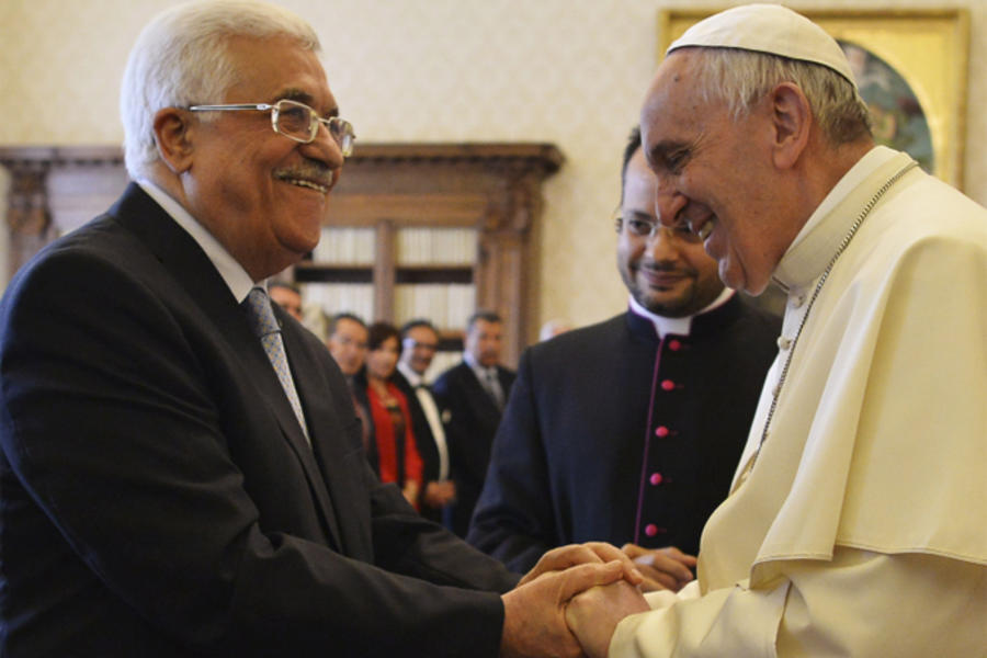 Francisco I recibe al Presidente Mahmud Abbas (Santa Sede. 16 de mayo, 2015 - Foto Reuters)