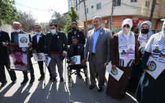 Hamas registra su lista electoral para las elecciones parlamentarias. Foto: Mohammed Asad.