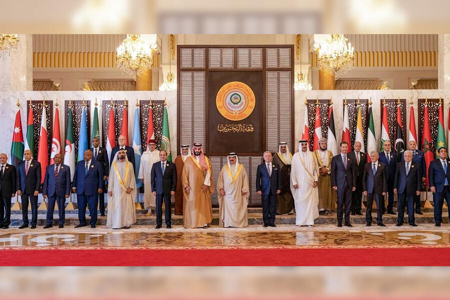 Líderes árabes participantes en la 33ª Cumbre de la Liga Árabe | Manama, Bahréin. Mayo 16, 2024 (Foto: EPA/BNA) 