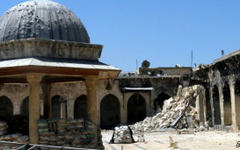 Minarete caído en Aleppo - databa de 1098