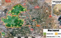 Situación en cantón de Ghouta Oriental tras recientes avances del EAS en la zona oriental del mismo | Marzo 4, 2017 - (Mapa @Peto Lucem).