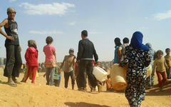 Refugiados en Rukban (Fotos Archivo AP).