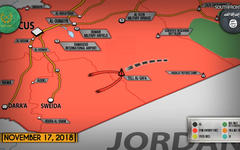 Frente Sur, provincia de Sweida: liberación de al-Safa - Noviembre 19, 2018 (Mapa SouthFront)