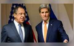 Lavrov y Kerry (Foto AFP).