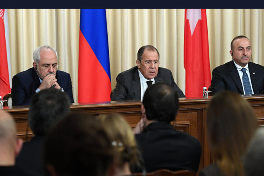 Conferencia de Prensa conjunta (Zarif, Lavrov, Cavusoglu) / Moscú, Diciembre 20,2016. (Imagen AFP / Natalia Kolesnikova)