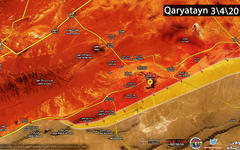 Mapa Actualizado de Al Qaryatain, 3 Abril 2016 (Al Masdar News).