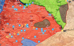 Situación bélica en el este de Siria |  Junio 27, 2018 - (Mapa: Centro de Información Militar | Siria).