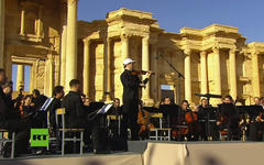 Concierto en las ruinas de Palmira, Siria. 5 de mayo de 2016 (Imagen RT).