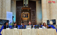 El Ministro de Educación sirio Dr. Darem Tabbaa junto a altas autoridades educativas y el Jefe de Educación de UNICEF en Siria, Charles Nabongo, lanzan campaña "Regreso a la Escuela"  |  Damasco, Septiembre 10,2020 (Fotos: SANA)