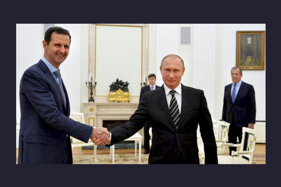 Bashar Al Asad y Vladimir Putin. Moscú 20 Octubre, 2015.