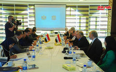 Reunión interministerial sirio-iraquí sobre temas hídricos y climáticos | Damasco, Julio 15, 2021 (Foto: SANA)