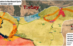 Situación militar en el noreste de Siria | Octubre 18, 2019 (Mapa AMN) 