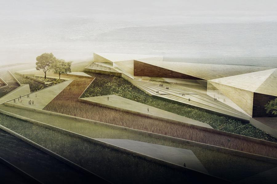 Imagen digital del futuro Museo Palestino proyectado por el estudio Heneghan Peng. 