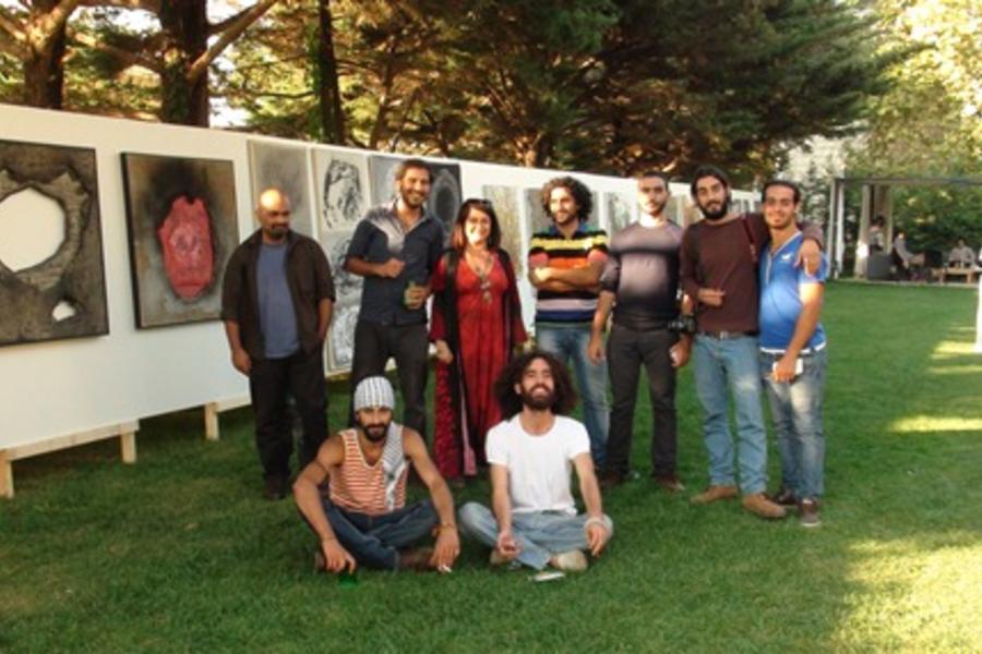 Sirios exponen su arte en Beirut