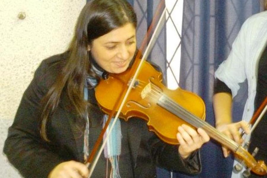 Con el violín