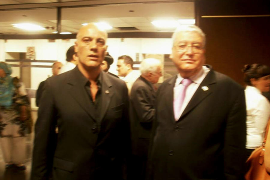 junto al Embajador de Palestina, S.E. Dn. Walid Muaqqat