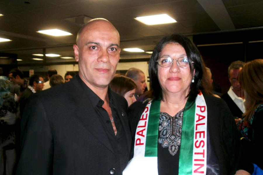 junto a Tilda Rabi, presidenta de la Federacion de Entidades Argentino Palestinas