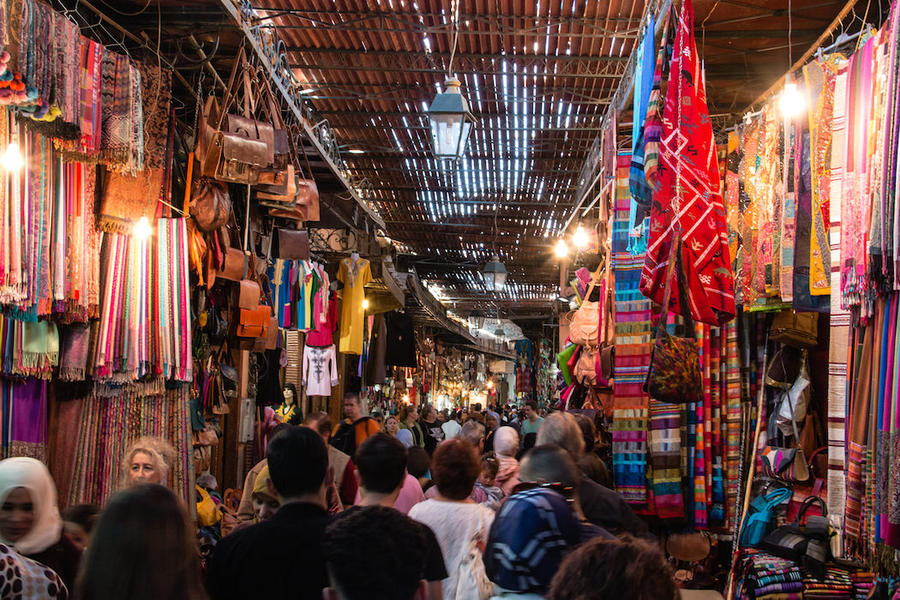 Zoco Djemaa El Fna, Marruecos.