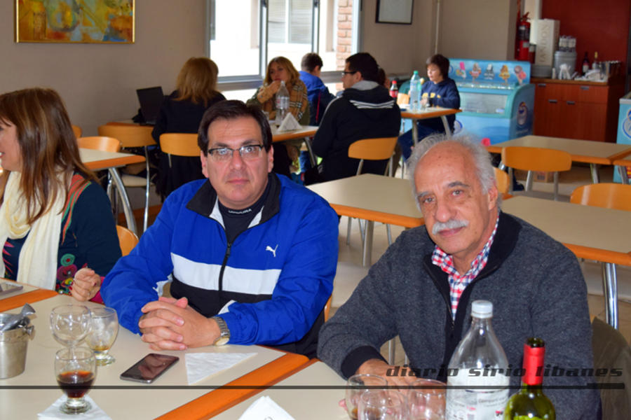 Manuel Sikh, Presidente del Club Social Sirio Libanés de Santa Fe, junto a Adib Attie, Presidente del Club Sirio Libanés de Bs. As.