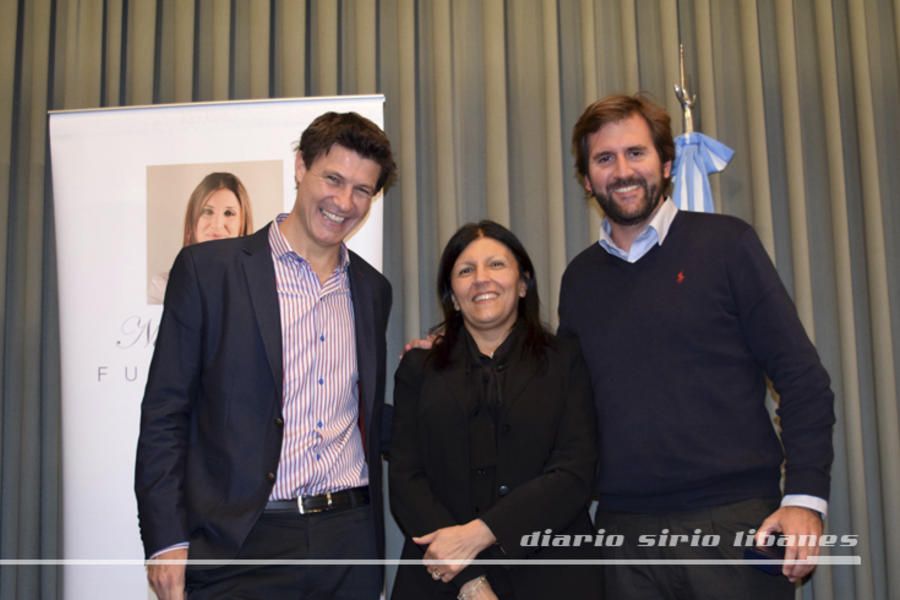 Lic. Alicia Daher junto a Federico Seeber y Guido Baistrocchi.