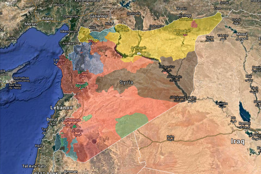 Situación bélica en Siria / Agosto 4, 2017 - (Mapa TruthMaps).