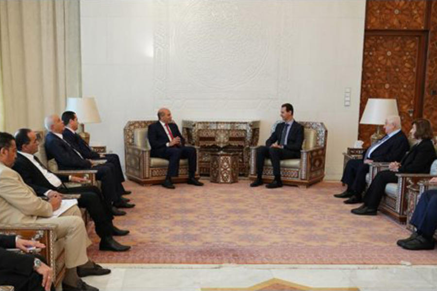 Delegación libia es recibida por el presidente de Siria, Bashar Al Asad  |  Damasco, Marzo 2, 2020 (Foto: SANA)