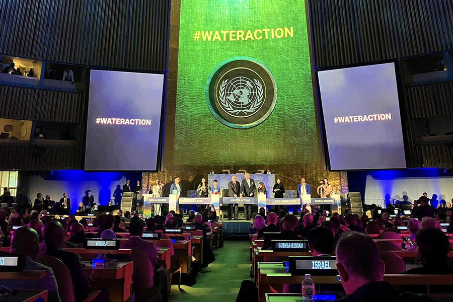 Conferencia “Agua para el desarrollo sostenible” en la sede de la ONU | Nueva York, Marzo 22, 2023 (Foto: Delegación Siria en ONU)