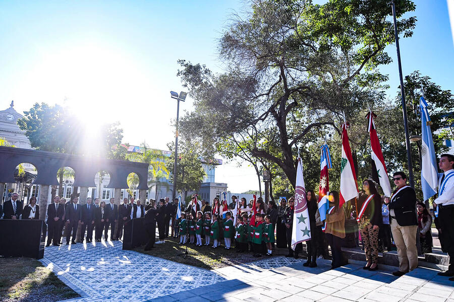 Acto oficial por el 78º aniversario de la Independencia de la República Árabe Siria en Santiago del Estero | Abril 17, 2024 (Foto: SSL Santiago del Estero)