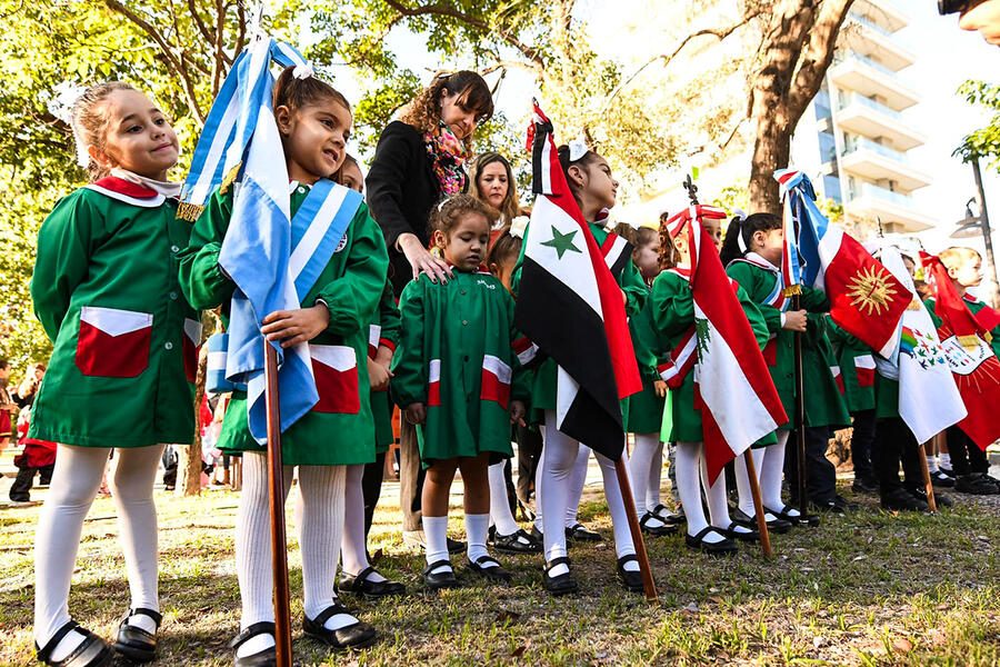 Acto oficial por el 78º aniversario de la Independencia de la República Árabe Siria en Santiago del Estero | Abril 17, 2024 (Foto: SSL Santiago del Estero)