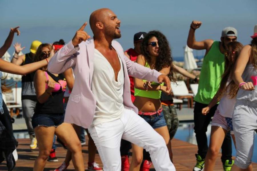 Joseph Attieh durante el rodaje de su nuevo videoclip