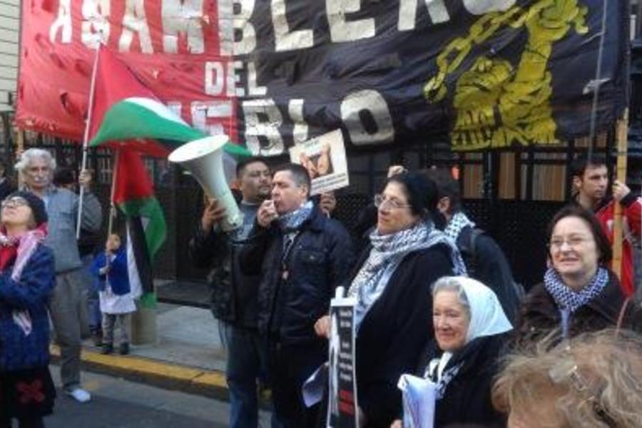 Marcha en Buenos Aires de apoyo al pueblo palestino