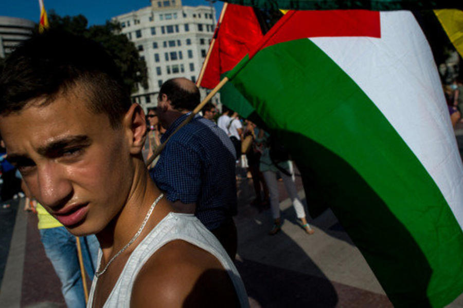 Concentraciones en Barcelona y Madrid en solidaridad con Gaza