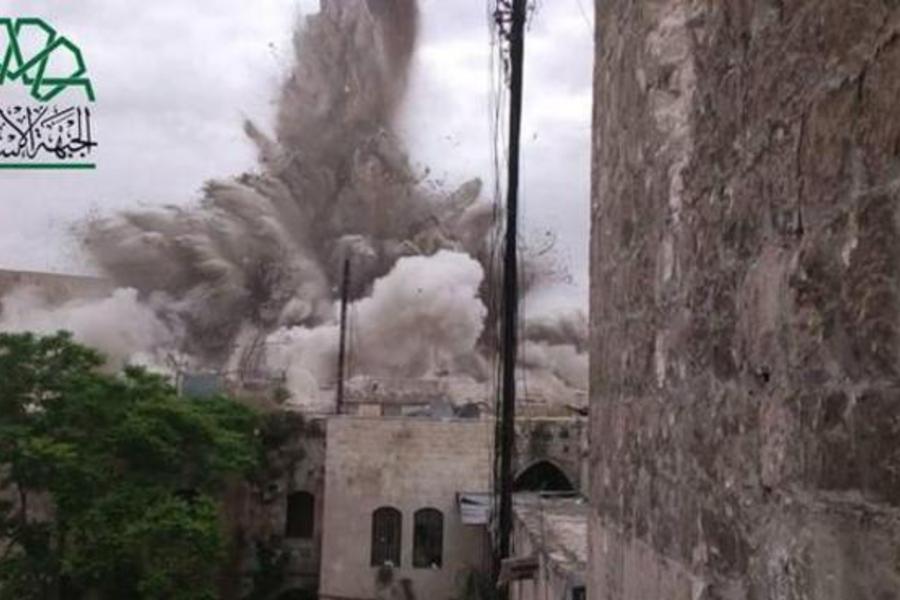 Atentado en Alepo destruye hotel histórico